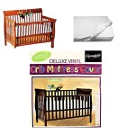 Deluxe Vinyl Fitted Crib Mattress Cover Protector 28 x 52 Standard Size Waterproof Protects and Keeps Mattress Clean and Dry