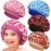 Wimnkuv 4 Pieces Silky Satin Bonnet for Kids, Soft Sleeping Bonnets With Elastic Wide Band, Hair Bonnet for Girls Multicolor