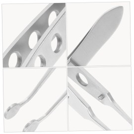 BIUDECO Eyelid Tweezers for Meibomian Gland Massage Stainless Steel for Women Eyelid Compressor Forceps Beauty Tool for Dry Eyes Tip