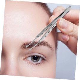 BIUDECO Eyelid Tweezers for Meibomian Gland Massage Stainless Steel for Women Eyelid Compressor Forceps Beauty Tool for Dry Eyes Tip