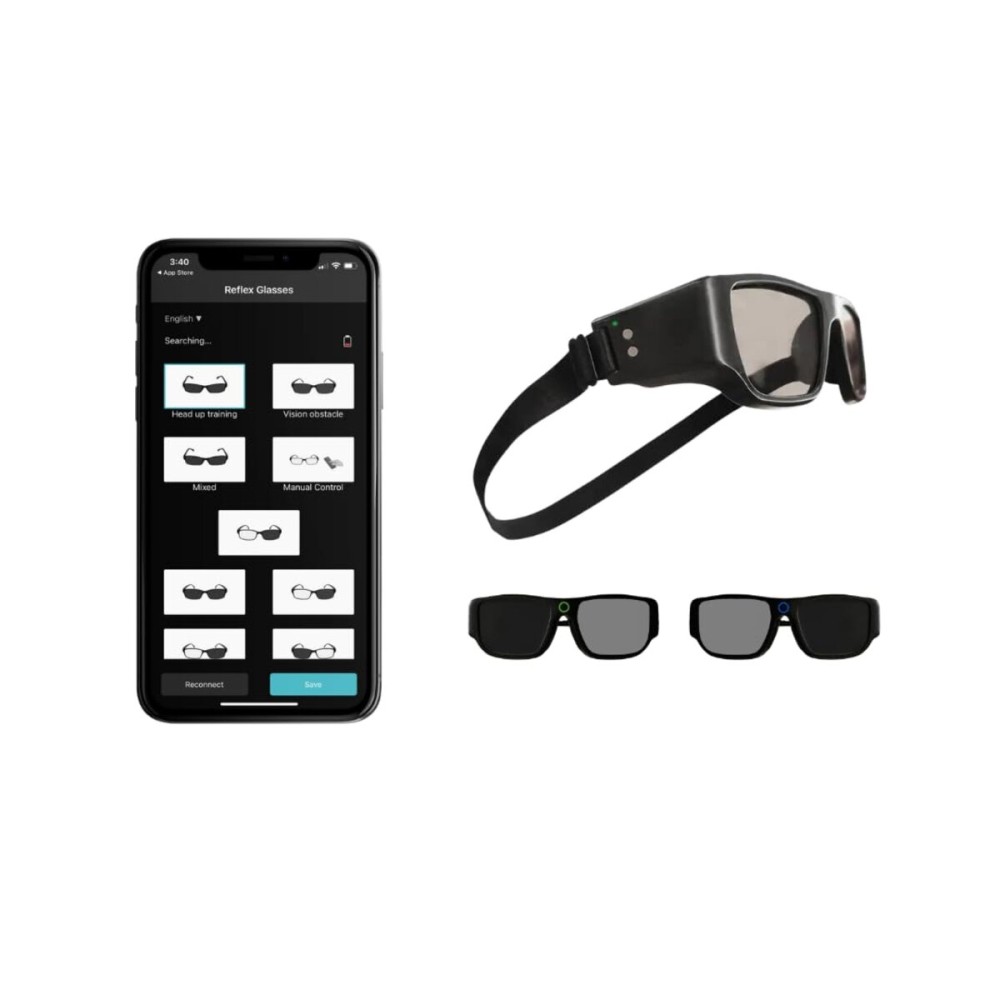 Applied Vision Sports Vision Training Strobe Glasses - Sports Reaction Training. Reflex and Hand-Eye Coordination Tool
