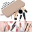 Sakolla Travel Makeup Brush Holder, Silicone Makeup Brush Bag with Zipper Closure, Makeup Brushes Organizer Case Washable Makeup Pouch Holder Case for Daily, Work, Essentials (Khaki)