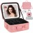 ViKert Travel Makeup Bag with Light Up Mirror,Makeup Travel Case with adjustable dividers,Waterproof Makeup Train Case,lighted Makeup Case with Detachable Mirror