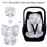 TANOFAR Infant Car Seat Head Support, Soft Baby Carseat Head & Body Support, Elephant Baby Car Seat Insert Cushion for Newborn Boys