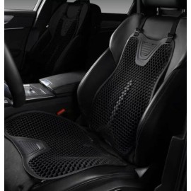 Silicone Seat,Car Chair Back Cushion,Cooling seat Cushion Thick Big Breathable Honeycomb Design Absorbs Pressure Points Seat Cushion with Non-Slip Cover Gel Cushion for Office Chair Home Car seat