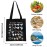 XYANFA Chicken Tote Bag - A-Z Of Chickens Gift For Lover Owner (Black)