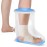 YUNCHI Waterproof Foot Cover for Shower Adults with Non-Slip Bottom, Reusable Watertight Foot Ankle Cast Protector for Foot Surgery Casts Bandages Wounds Dressing