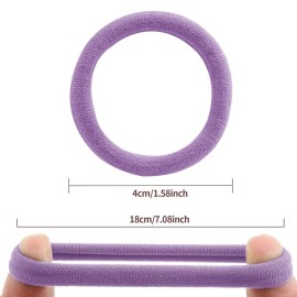 100 Pcs Thick Seamless Hair Ties, Ponytail Holders Hair Accessories No Damage for Thick Hair (Candy Colors) 100 Pcs Thick Seamless Hair Ties, Ponytail Holders Hair Accessories No Damage for Thick Hair (Candy Colors)