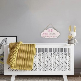 Ymaotrade Blank Name Sign Baby Welcome Sign, Hello Baby Arrival Photo Prop, Hospital Birth Announcement, Newborn Birth Stats Board Photo Prop Baby Birth Announcement Sign Newborn Sign126.5