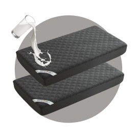 BEDLORE Waterproof Mattress Protector Crib, 2 Pack Soft Gray Mattress Pad, Noiseless Machine Washable Mattress Cover, Ultimate Protection for Your Baby\'s Crib Toddler Bed (52\'\'x28\'\')