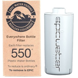 Epic Water Filters Everywhere Bottle Filter | 1-Pack | 75 Gallon Total Filter Life | 3-4 month Supply | Compatible with all Epic Water Bottles | Replaces Everyday and Outdoor
