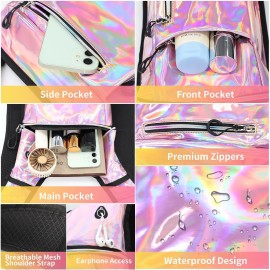 Hydration Backpack, Water Backpack with 2L Hydration Bladder, Rave Backpack Hydration Pack, Festival Essential for Raves, Hiking, Cycling, Climbing, Running, Outdoor, Camping and More