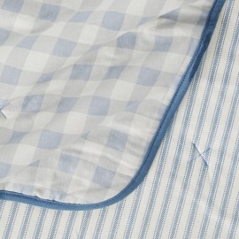 HonestBaby 7-Piece and 5-Piece Sweet Dreams Nursery Gift Set 100% Organic Cotton for Infant Baby Boys, Girls, Unisex, 5-Piece Haberdashery Blues, One Size