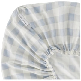 HonestBaby 7-Piece and 5-Piece Sweet Dreams Nursery Gift Set 100% Organic Cotton for Infant Baby Boys, Girls, Unisex, 5-Piece Haberdashery Blues, One Size