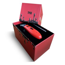 TPOB Ghost X Beard Trimmer Hair Clippers for Men, Professional Hair Trimmer Zero Gapped T-Blade Trimmer Cordless Rechargeable Edgers Clippers Electric Beard Trimmer Shaver (Ghost X Ketchup)