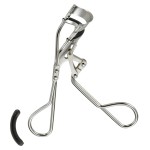 JAPONESQUE Power Curler Eyelash Curler, Instant Lash Curler for Longer Lashes, Silicone Pad, Nickel Finish