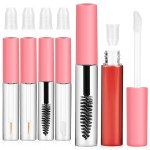 Beatifufu 6pcs Refillable Empty Mascara Tubes with Wands Leakproof Cosmetic Containers for Eyeliner Lip Gloss Design for Easy Viewing for Travel and Daily Use