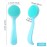 HINZIC 2 Pack Silicone Manual Facial Cleansing Brush, Skin Friendly Waterproof Face Cleaning Scrubber Exfoliator Cleanser for Blackheads Whiteheads Makeup Residues Removal- Blue