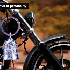 Motorcycle Men Bells - Motorcycle Angel Bell for Men Women,Bell Biker Accessory,Guard Riding Safety (Black) (White) Motorcycle Men Bells - Motorcycle Angel Bell for Men Women,Bell Biker Accessory,Guard Riding Safety (Black) (White)