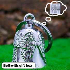 Motorcycle Men Bells - Motorcycle Angel Bell for Men Women,Bell Biker Accessory,Guard Riding Safety (Black) (White) Motorcycle Men Bells - Motorcycle Angel Bell for Men Women,Bell Biker Accessory,Guard Riding Safety (Black) (White)