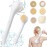 LINGSFIRE Electric Body Brush Rechargeable Back Scrubber for Shower Exfoliating Bath Brush Long Handle for Shower Lotion Applicator for Back Silicone Body Scrubber with 6 Shower Brush Heads
