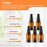 VitalUp 5 Pack Empty Refillable Glass Amber Pump Bottle Ideal for Lotion Cream Essential Oil Travel Small Container,15ml