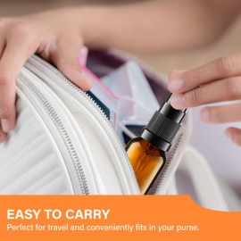 VitalUp 5 Pack Empty Refillable Glass Amber Pump Bottle Ideal for Lotion Cream Essential Oil Travel Small Container,15ml