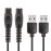 Qjin USB Charging Cable for Philips Norelco Shaver S3243, S3341, S5880, S7885, S7886, S7887 - Power Cord 5V - 2 Pcs