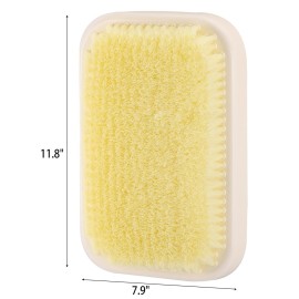 Wall Mounted Back Scrubber for Shower, Large Exfoliating Bath Wash Pad, Hands-Free Bathing Scrub Brush for Men Women