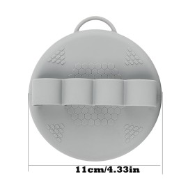 Silicone Body Scrubber,Shower Brush,Exfoliating Body Scrubber,Silicone Body Brush for Shower(Gray,1 PCS)