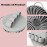 Silicone Body Scrubber,Shower Brush,Exfoliating Body Scrubber,Silicone Body Brush for Shower(Gray,1 PCS)
