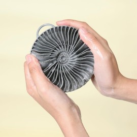 Silicone Body Scrubber,Shower Brush,Exfoliating Body Scrubber,Silicone Body Brush for Shower(Gray,1 PCS)