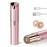 Facial Hair Removal for Women- as Seen on TV Painless Face Shaver -Painless Womens Facial Hair Remover with 2 Replacement Heads, Lipstick-Sized, USB RechargeableRose Gold