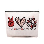 CEASQVAA Cheer leading Gifts for Women, Makeup Cosmetic Bag Gifts for Cheer-leading Women Friends, Birthday Gifts for Cheerleader travel Makeup Pouch