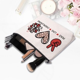 CEASQVAA Cheer leading Gifts for Women, Makeup Cosmetic Bag Gifts for Cheer-leading Women Friends, Birthday Gifts for Cheerleader travel Makeup Pouch