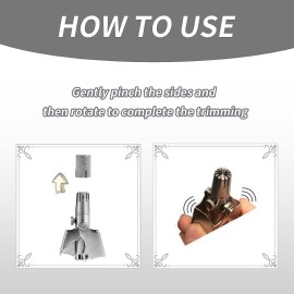 BABETT Unisex Nose Hair Trimmer, Waterproof, Stainless Steel, No Batteries Required