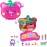 Polly Pocket Playset with 2 Micro Dolls & 12 Accessories, Straw-Beary Patch Compact Travel Toy with Fidget Exterior