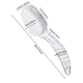 2 Pcs Foot Pumice Stone Brush Calluses Remover, Ooloveminso Large Foot Scrubber Foot File with Handle 2 in 1 Suitable for Horniness Foot Spa, Foot Care Smooth Skin (Transparent) 2 Pcs Foot Pumice Stone Brush Calluses Remover, Ooloveminso Large Foot Scrubber Foot File with Handle 2 in 1 Suitable for Horniness Foot Spa, Foot Care Smooth Skin (Transparent)