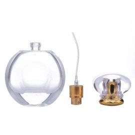 JJKMALL 50ml 1.7 oz Vintage Shape Spray Bottle Refillable Crystal Glass Atomizer Empty Fine Mist Spray Perfume Bottles - (1Pack) 1pc Funnel Filler 1PC 3ml Dropper 1pc Storage Gift Bag