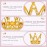 Framendino, 12 Pack Gold Mini Crown Small Rhinestone Crystal Tiara Headpiece Princess Bridal Accessories for Party Wedding Birthday Decorations