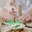 KOOKAROO Wooden Tinker Tray & Pounding Set - Montessori Sensory Play Tray with Peg Dolls, Wooden Nails, Hammer & Playdough Tools for Fine Motor & Imaginative Play