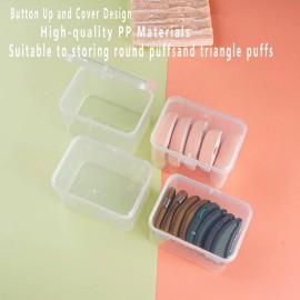 Kechmnew 4 Pcs Makeup Sponge Holder Case, Beauty Blender Holder Cosmetic Egg Makeup Sponge Powder Puff Protective Container Storage Box for Travel (Transparent) Kechmnew 4 Pcs Makeup Sponge Holder Case, Beauty Blender Holder Cosmetic Egg Makeup Sponge Powder Puff Protective Container Storage Box for Travel (Transparent)