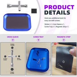 Swpeet 502Pcs Universal RC Screw Kit Screws Assortment Set, Hardware Fasteners Compatible with 1/8 1/10 1/12 1/16 Scale RC Cars, Includes M3&M4 Screws(Flat, Round Head, Hex Drive), Flat Washers, Pins