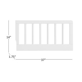 Oxford Baby Essentials Mini Crib to Toddler Bed Guard Rail Conversion Kit, White