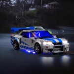 Hilighting Upgraded Led Light Kit Compatible with LEGO Speed Champions 2 Fast 2 Furious Nissan Skyline GT-R (R34) Race Car Toy Model Building Kit, Lights Compatible with LEGO 76917(Model Not Included)