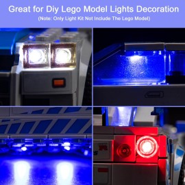 Hilighting Upgraded Led Light Kit Compatible with LEGO Speed Champions 2 Fast 2 Furious Nissan Skyline GT-R (R34) Race Car Toy Model Building Kit, Lights Compatible with LEGO 76917(Model Not Included)