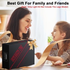 Hilighting Upgraded Led Light Kit Compatible with LEGO Speed Champions 2 Fast 2 Furious Nissan Skyline GT-R (R34) Race Car Toy Model Building Kit, Lights Compatible with LEGO 76917(Model Not Included)