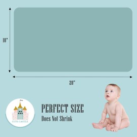 Cute Castle 12 Pack Muslin Burp Cloths for Baby - Ultra-Soft 100% Cotton Baby Washcloths - Large 20\'\' by 10\'\' Super Absorbent Milk Spit Up Rags - Burpy Cloths for Unisex, Boy, Girl - Dark Green