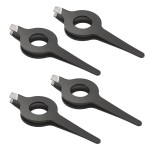 Comimark 4 pcs Slant Tweezer With Hollow Out Handle Professional Eyebrow Facial Hair Remover Practical Beauty Tool For Men Women