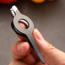 Comimark 4 pcs Slant Tweezer With Hollow Out Handle Professional Eyebrow Facial Hair Remover Practical Beauty Tool For Men Women